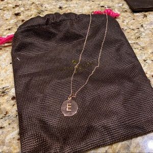 Kate spade initial necklace- rose gold